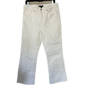 J Crew Mercantile White Bootcut Jean Sz 31